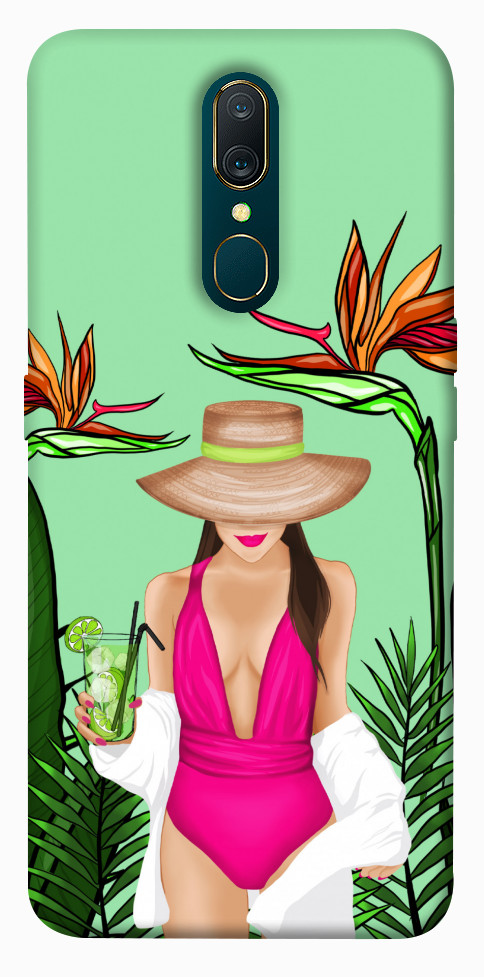 

Чехол Tropical girl для OPPO A9 1257032