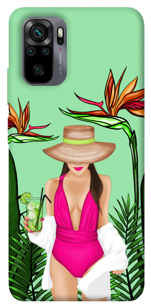 

Чехол Tropical girl для Xiaomi Redmi Note 10S 1257050