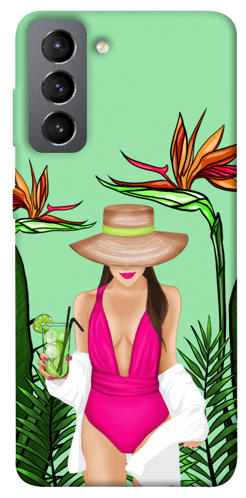 

Чехол Tropical girl для Galaxy S21 FE 1257062