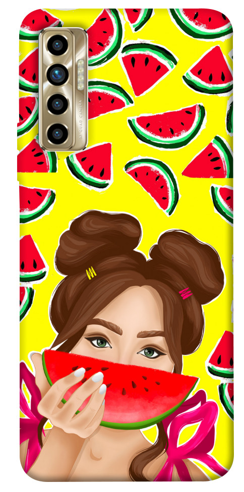 Чохол Watermelon girl для TECNO Camon 17P