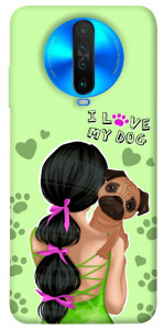 Чехол Love my dog для Xiaomi Poco X2