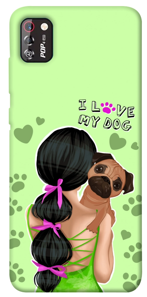 Чехол Love my dog для TECNO POP 4 Pro