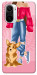 Чехол Girl and corgi для Xiaomi Poco F3