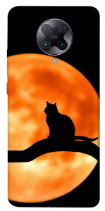 Чехол Кот на фоне луны для Xiaomi Poco F2 Pro