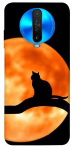 Чехол Кот на фоне луны для Xiaomi Poco X2