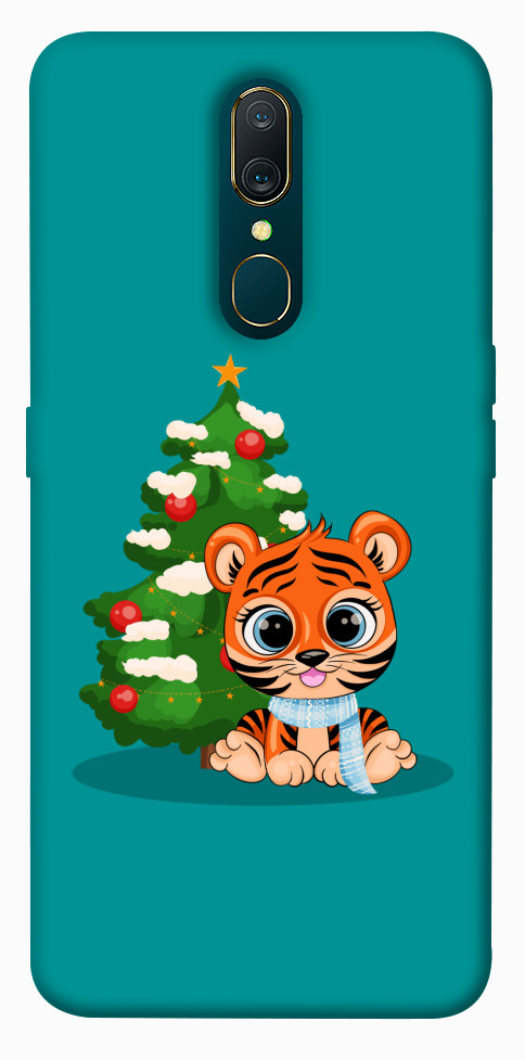

Чехол Праздничный тигренок для OPPO A9 1261085