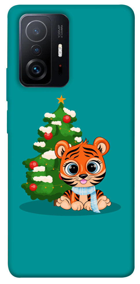 

Чехол Праздничный тигренок для Xiaomi 11T Pro 1261126