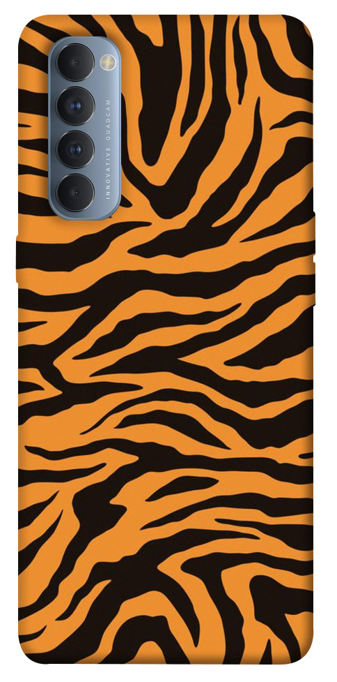 Чехол Tiger print для Oppo Reno 4 Pro