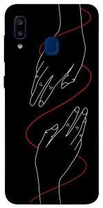 Чехол Плетение рук для Galaxy A20 (2019)