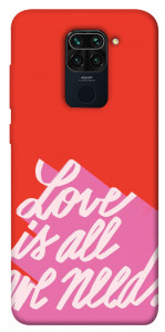 Чехол Love is all need для Xiaomi Redmi Note 9