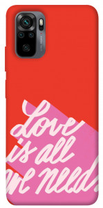 Чохол Love is all need для Xiaomi Redmi Note 10