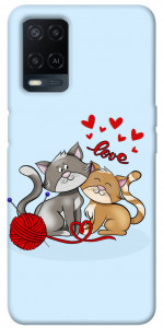 Чехол Два кота Love для Oppo A54 4G