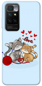 Чохол Два коти Love для Xiaomi Redmi 10