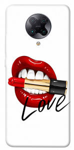 Чехол Красные губы для Xiaomi Poco F2 Pro