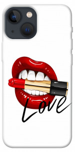 Чехол Красные губы для iPhone 13 mini