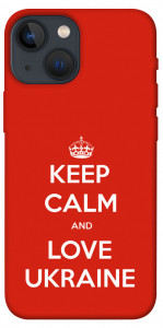 Чехол Keep calm and love Ukraine для iPhone 13 mini