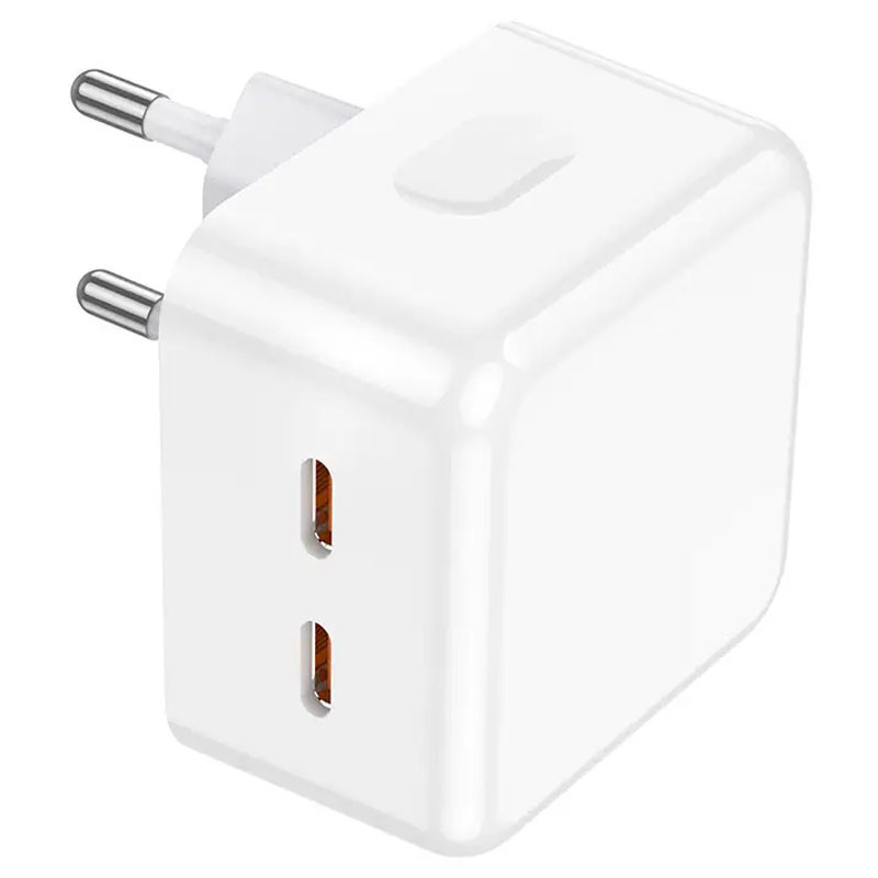 Фото СЗУ Borofone BA76A Source PD35W (2USB-C) (White) на vchehle.ua