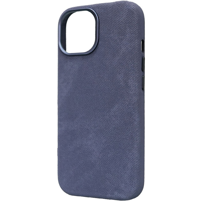 Фото Чехол Denim with Magnetic safe для Apple iPhone 14 Pro (6.1") (Blue) на vchehle.ua