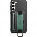 Шкіряний чохол Wallet case and straps на Samsung Galaxy S24 (Чорний / Black)