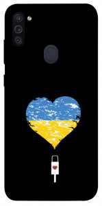 Чохол З Україною в серці для Galaxy M11 (2020)