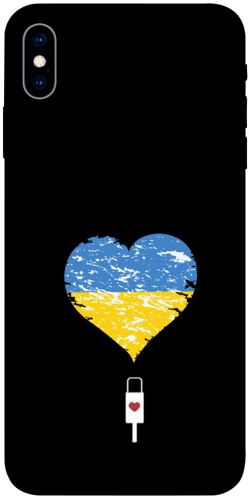 Чехол З Україною в серці для iPhone XS
