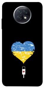 Чехол З Україною в серці для Xiaomi Redmi Note 9T