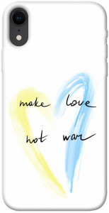 Чехол Make love not war для iPhone XR