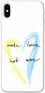Чехол Make love not war для iPhone XS Max