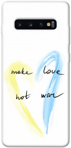 Чехол Make love not war для Galaxy S10 Plus (2019)