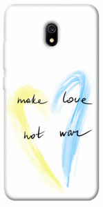 Чохол Make love not war для Xiaomi Redmi 8a