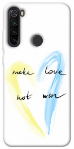 Чохол Make love not war для Xiaomi Redmi Note 8T