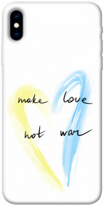 Чехол Make love not war для iPhone X (5.8")
