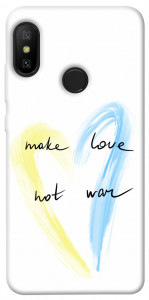 Чехол Make love not war для Xiaomi Redmi 6 Pro