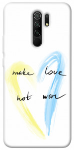 Чехол Make love not war для Xiaomi Redmi 9