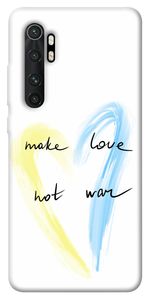 Чехол Make love not war для Xiaomi Mi Note 10 Lite