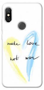 Чехол Make love not war для Xiaomi Redmi Note 6 Pro