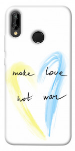 Чехол Make love not war для Huawei P20 Lite