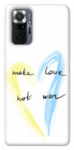 Чехол Make love not war для Xiaomi Redmi Note 10 Pro