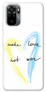 Чохол Make love not war для Xiaomi Redmi Note 10