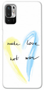 Чехол Make love not war для Xiaomi Redmi Note 10 5G