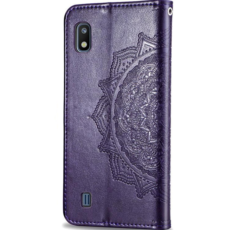 Фото Кожаный чехол (книжка) Art Case с визитницей для Samsung Galaxy A10 (A105F) (Фиолетовый) на vchehle.ua