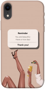Чехол Beautiful reminder для iPhone XR