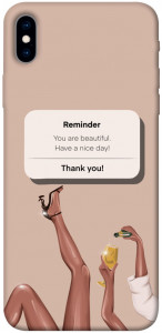Чохол Beautiful reminder для iPhone XS Max