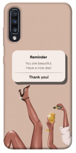 Чехол Beautiful reminder для Galaxy A70 (2019)