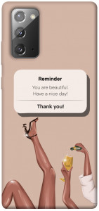 Чохол Beautiful reminder для Galaxy Note 20