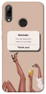 Чехол Beautiful reminder для Huawei P Smart (2019)