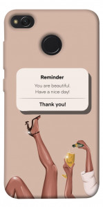 Чехол Beautiful reminder для Xiaomi Redmi 4X