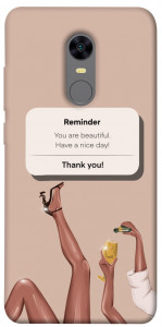 Чехол Beautiful reminder для Xiaomi Redmi 5 Plus