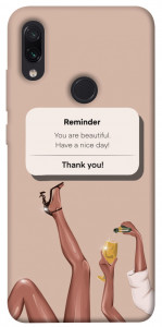 Чохол Beautiful reminder для Xiaomi Redmi Note 7