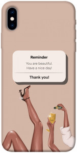 Чехол Beautiful reminder для iPhone XS (5.8")